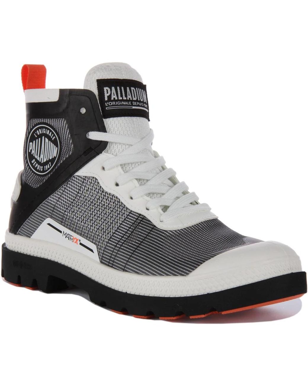 Palladium Black Lace-Up Boots for men
