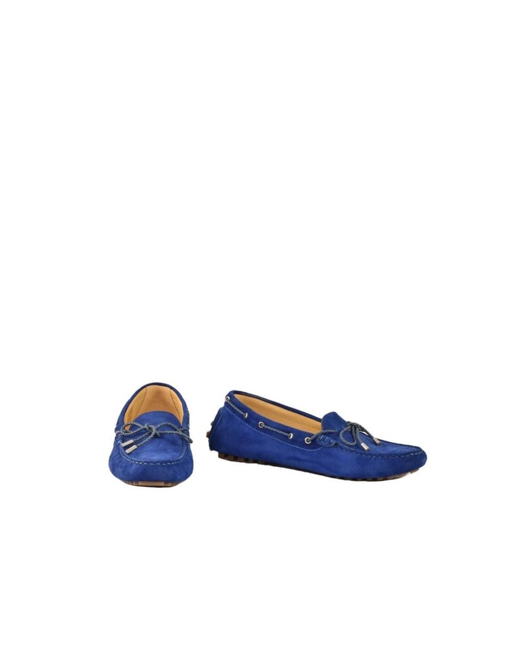 Testoni Blue Boat Shoes