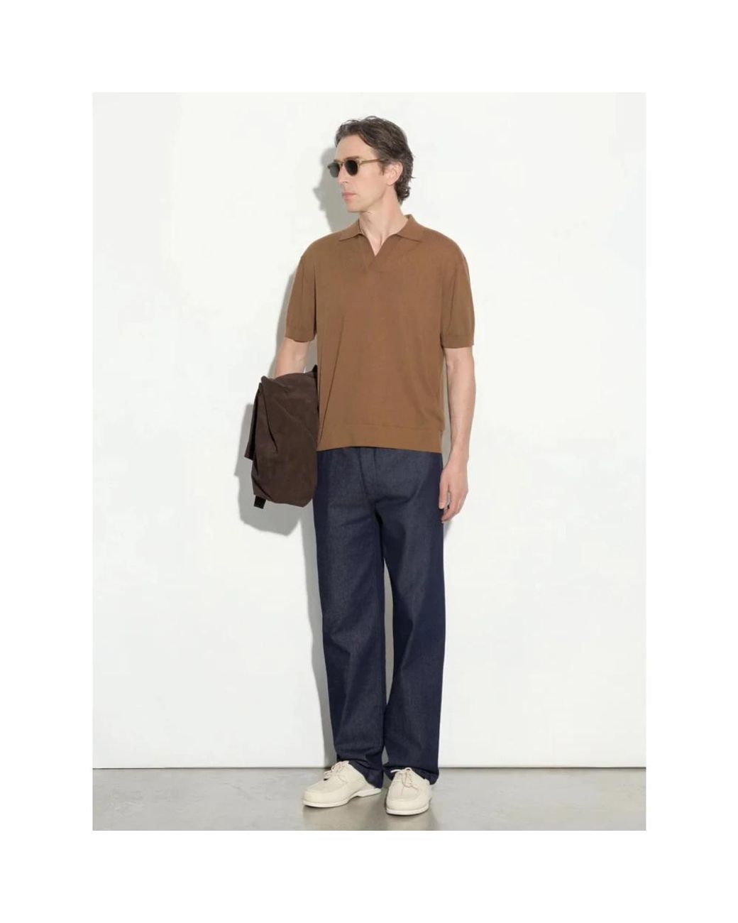 Paolo Pecora Brown Polo Shirts for men