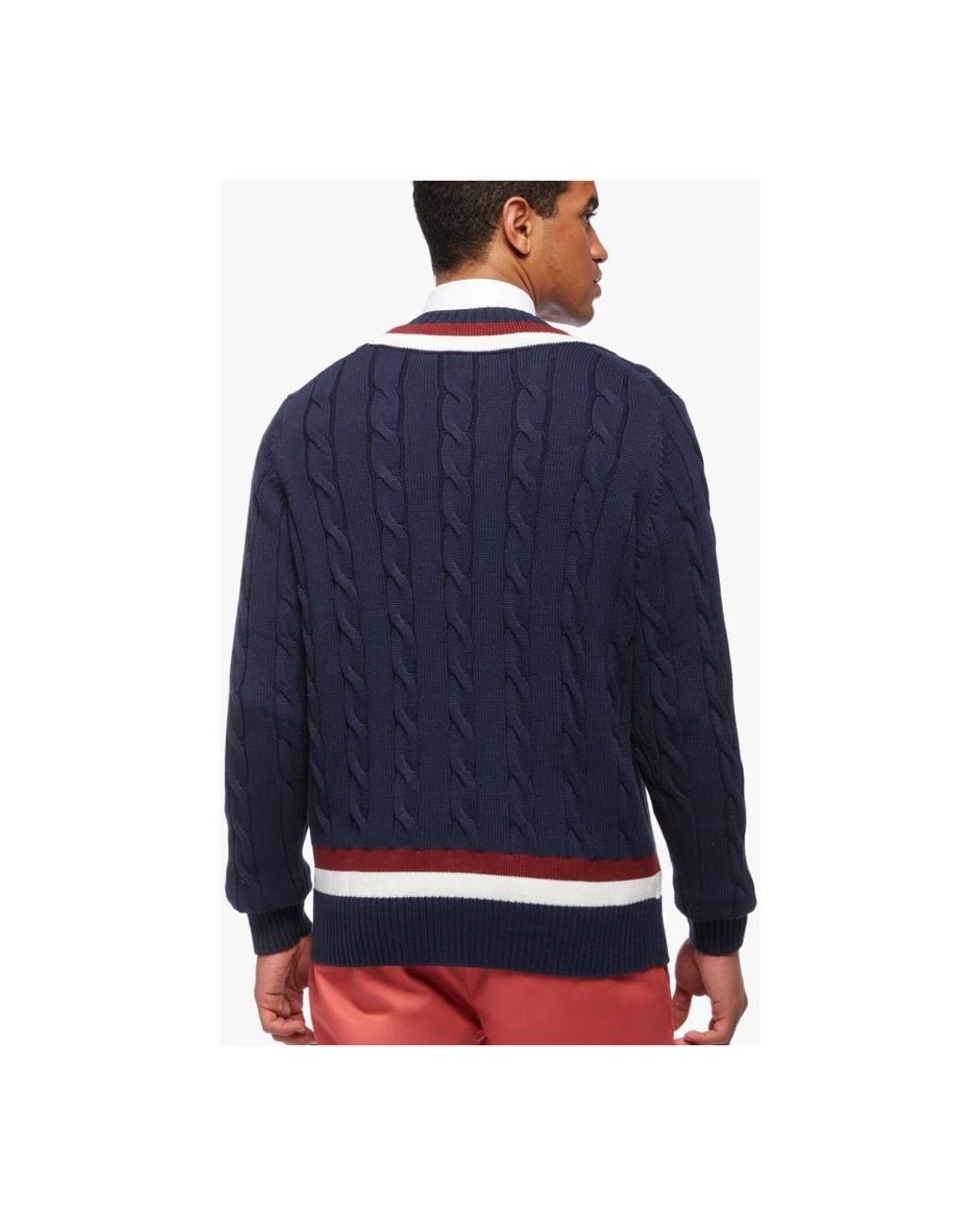 Brooks Brothers Blue Round-Neck Knitwear for men