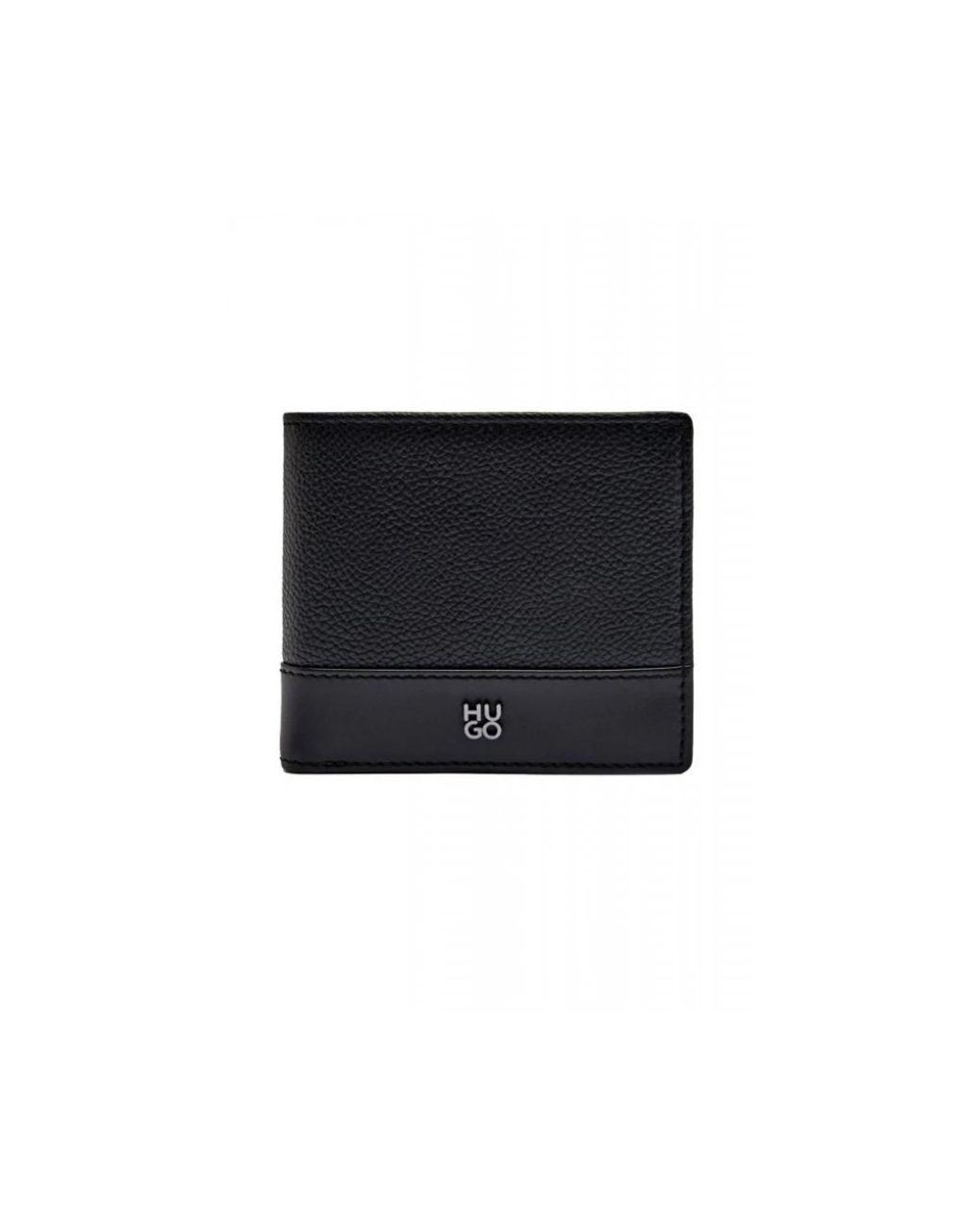 HUGO Accessoires ,Zwart ,Leer Quantic 4Cc Coin in het Black voor heren