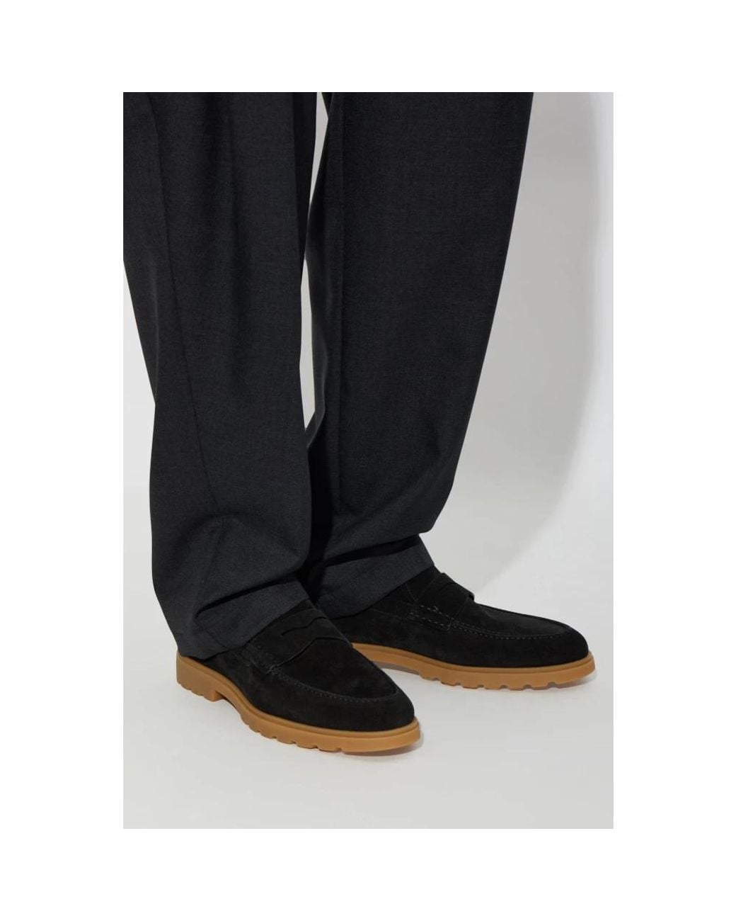 Loafers di Kiton in Black da Uomo