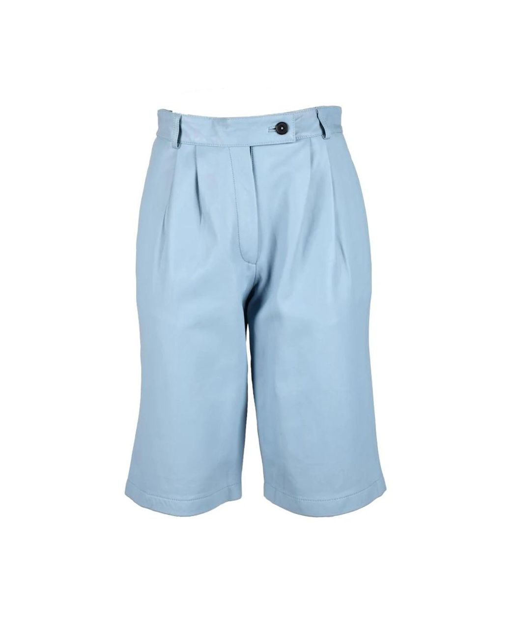 L'Autre Chose Blue Casual Shorts