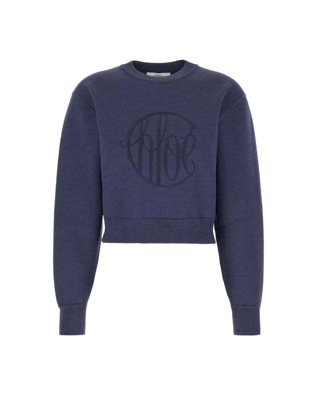 Chloé Blue Round-Neck Knitwear