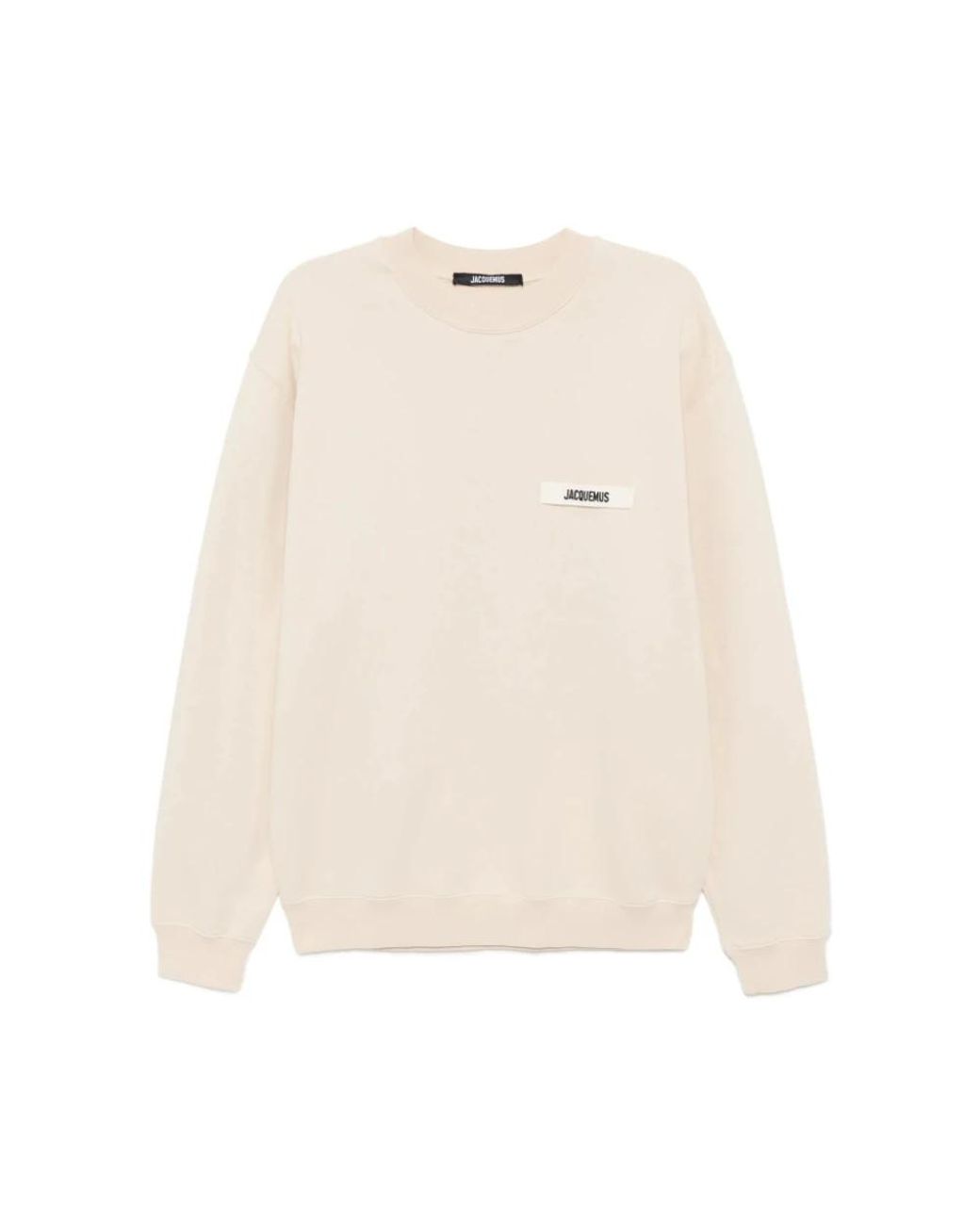 Jacquemus Natural Minimalist Crew Neck Sweatshirt for men