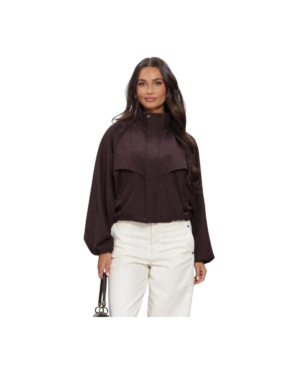 co'couture Jassen ,Bruin ,Polyester Luna Cc Jacket in het Red