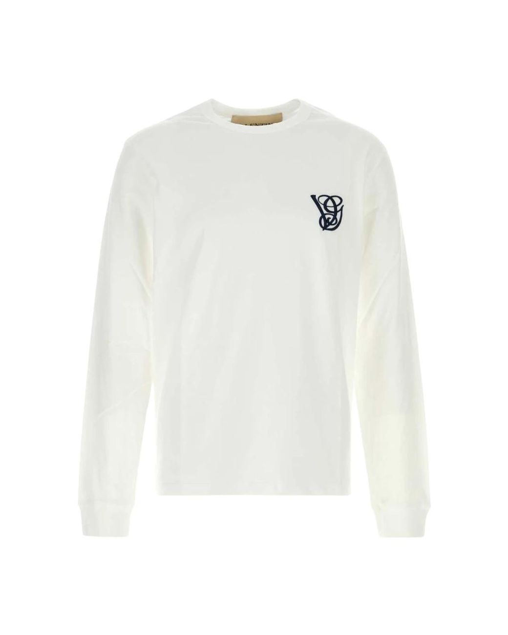 Valentino Garavani White Long Sleeve T-Shirts for men