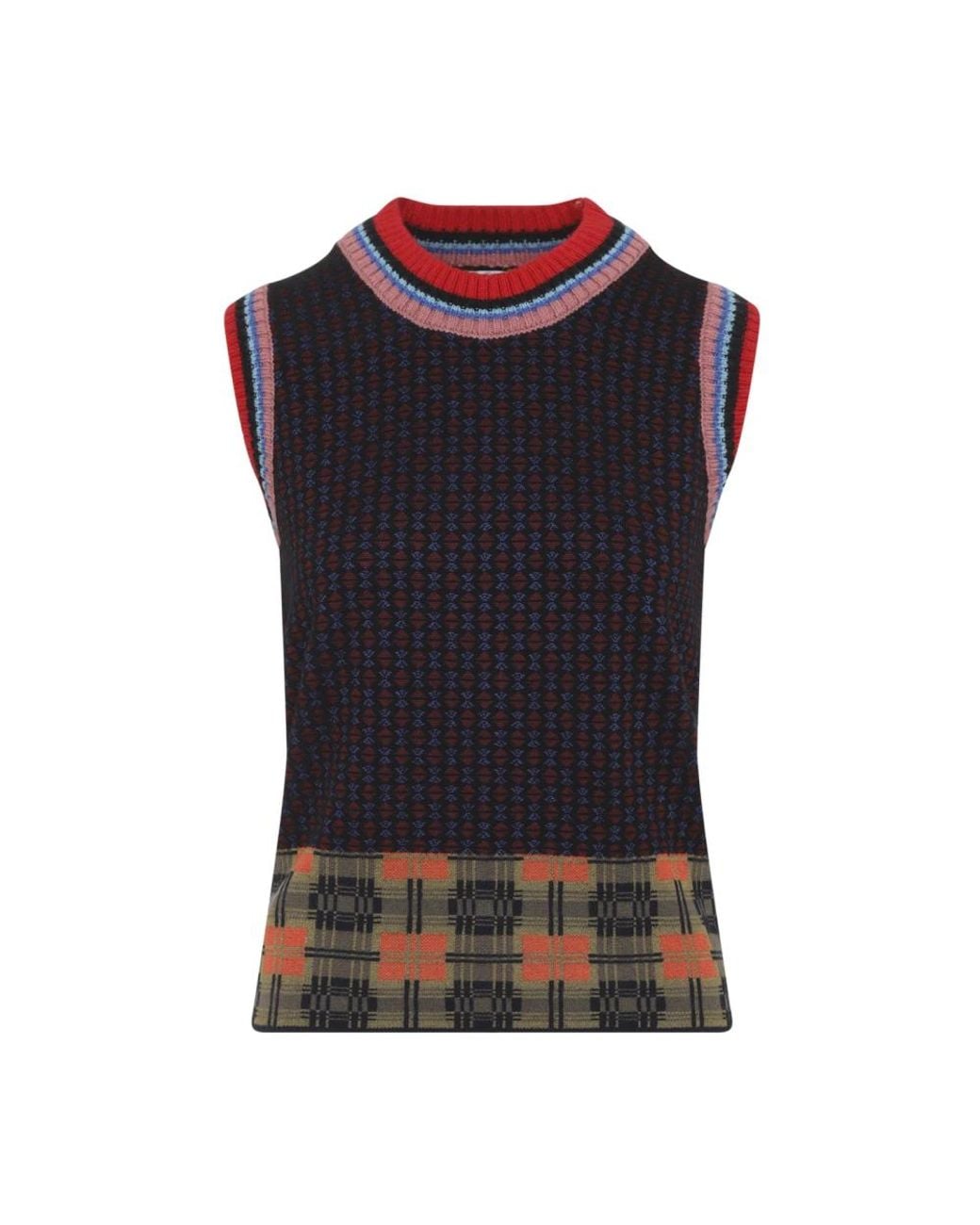 Dries Van Noten Black Round-Neck Knitwear