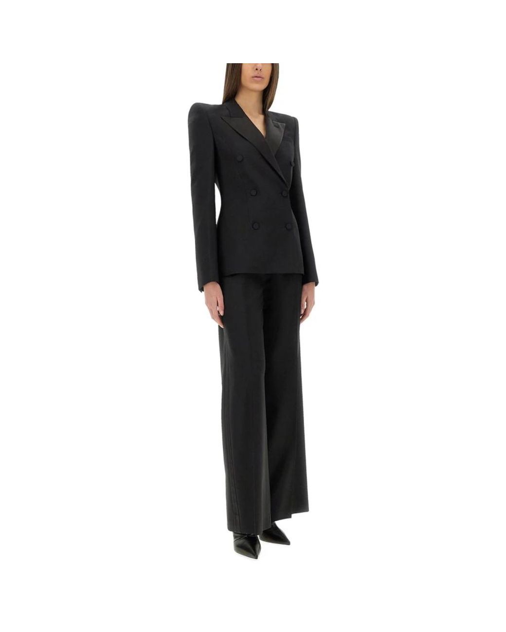 McQueen Black Wide Trousers