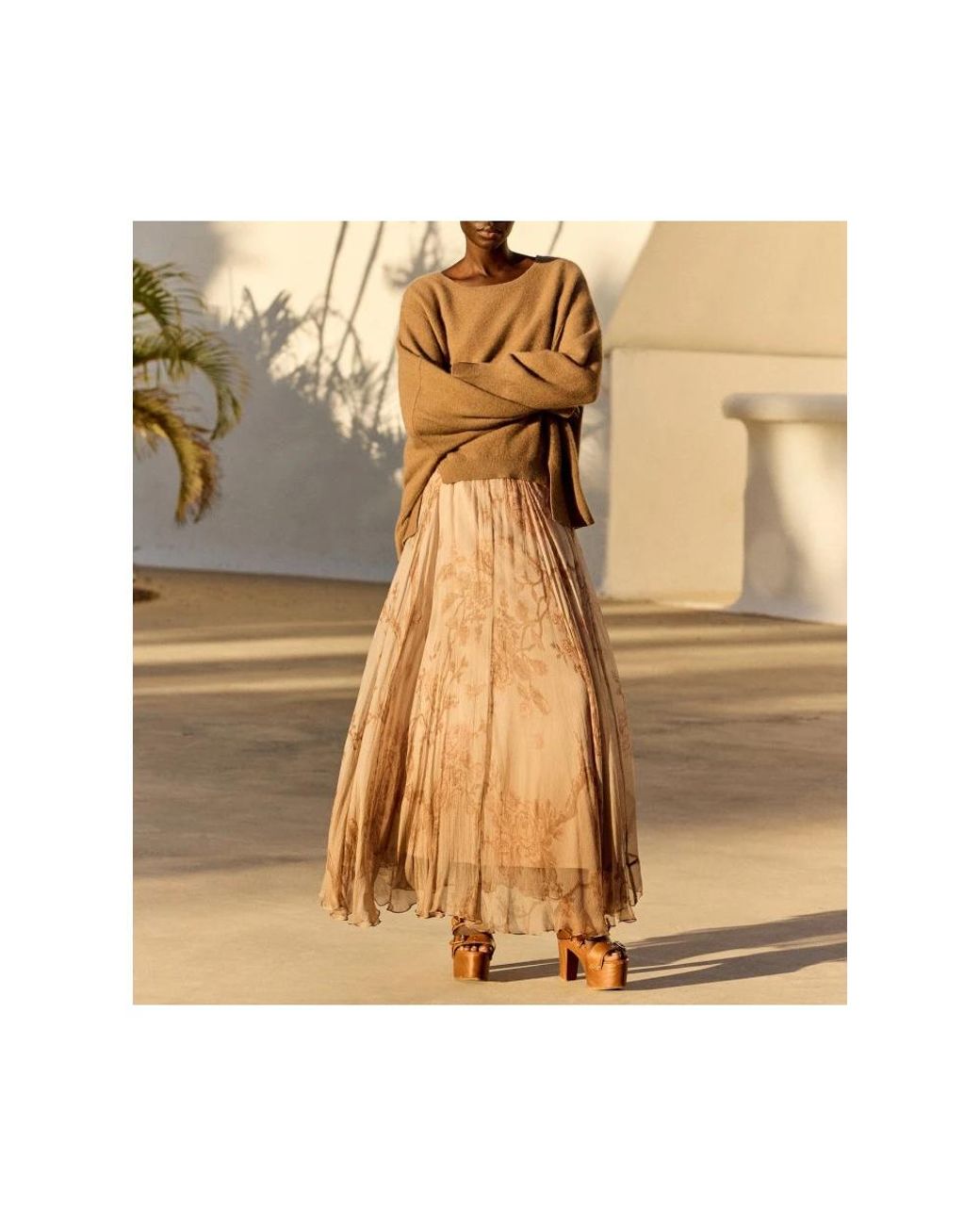 Mes Demoiselles Brown Maxi Skirts