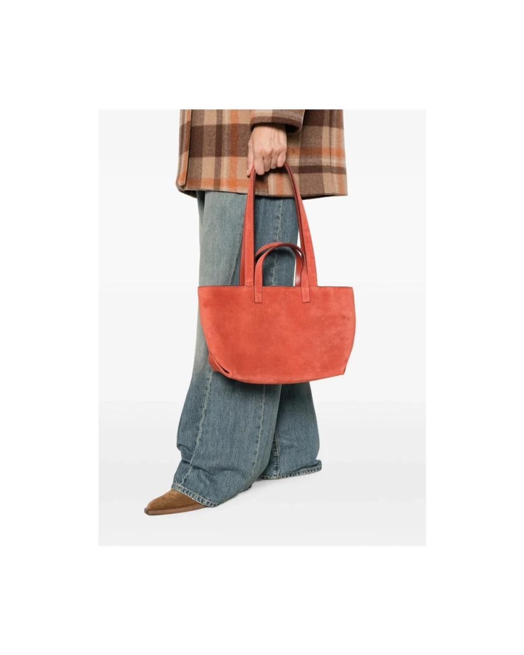 A.P.C. Red Shopping Bags