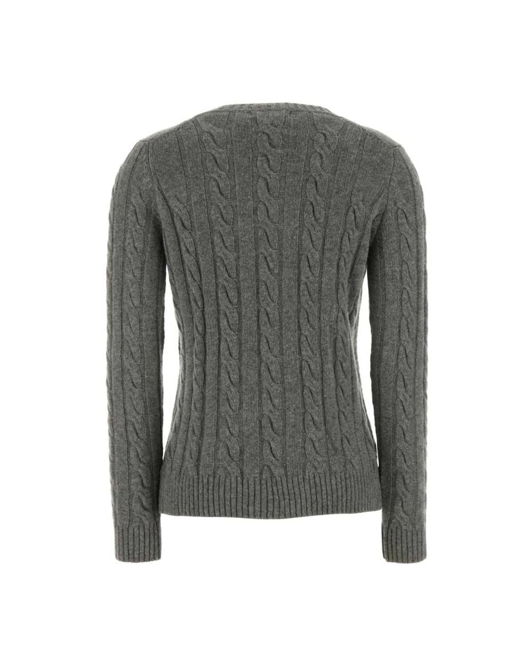 GIMAGUAS Gray Round-Neck Knitwear