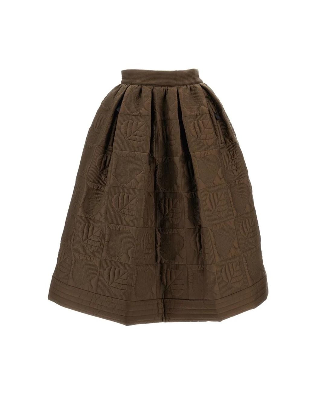 Moncler Brown Midi Skirts