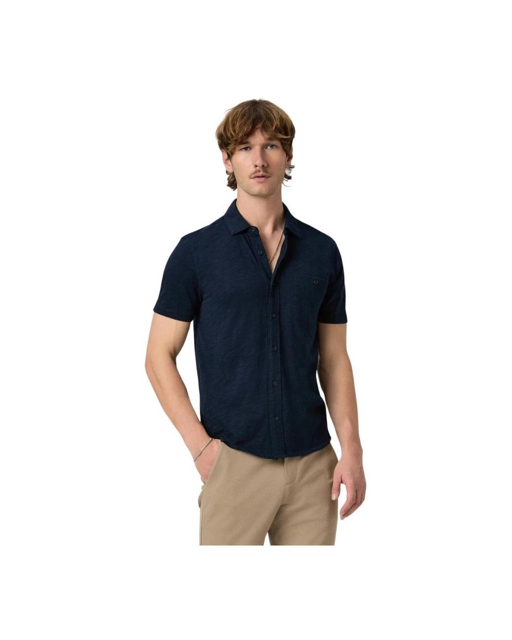 PAIGE Blue Polo Shirts for men