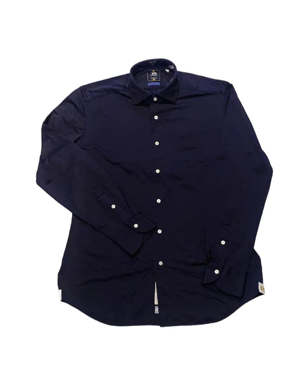 La Martina Blue Casual Shirts for men