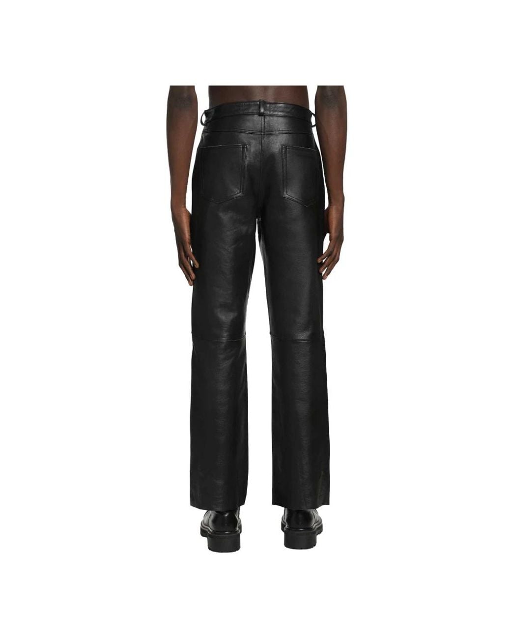 Our Legacy Black Leather Trousers for men
