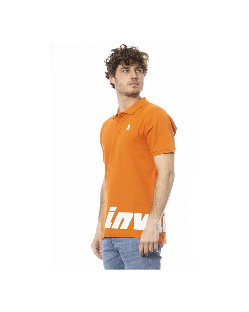 INVICTA WATCH Orange Polo Shirts for men
