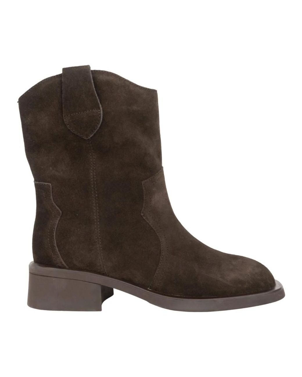 Linda Baumann Brown Cowboy & Biker Boots