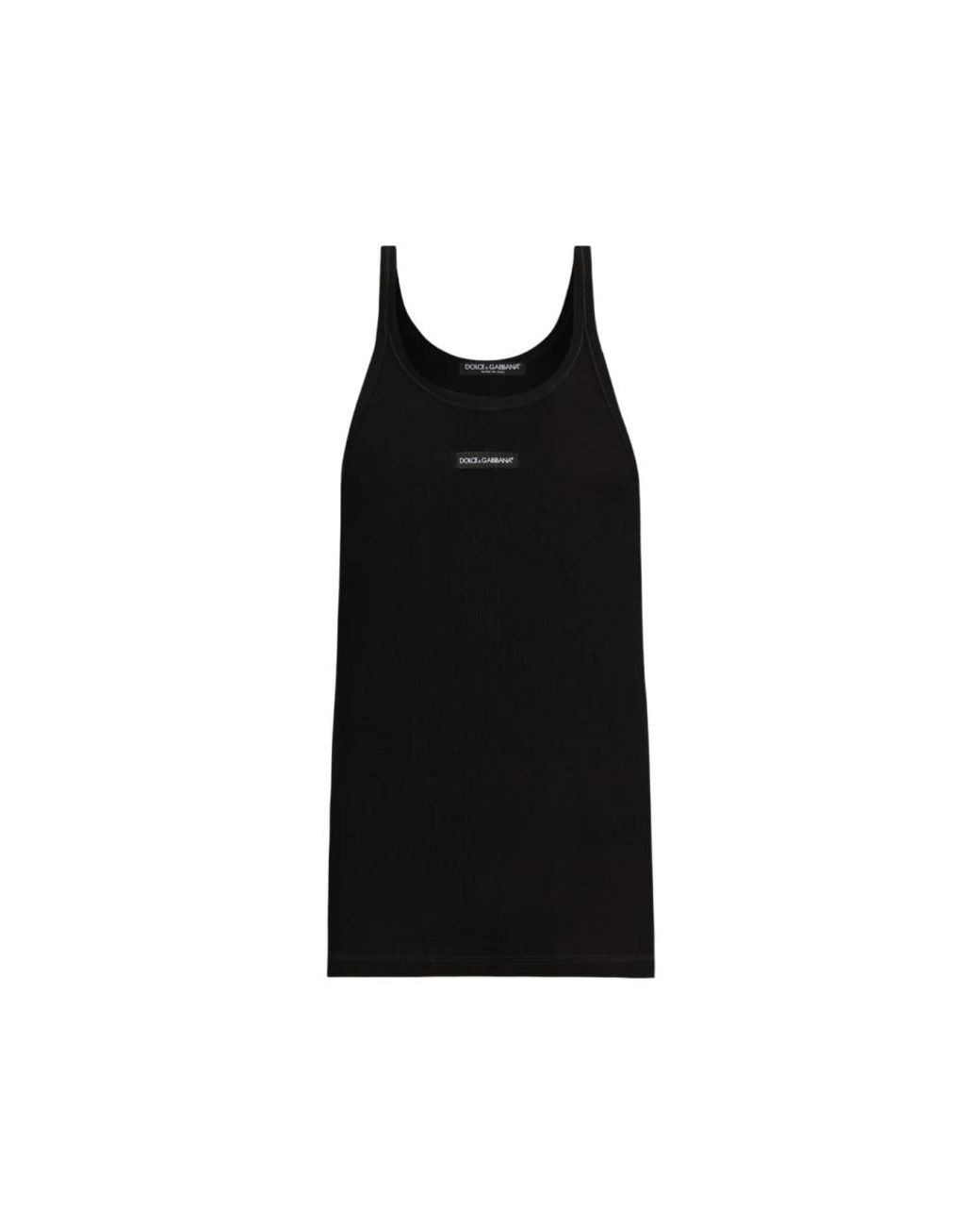 Dolce & Gabbana Black Dolce-Inspired Tank Top for men