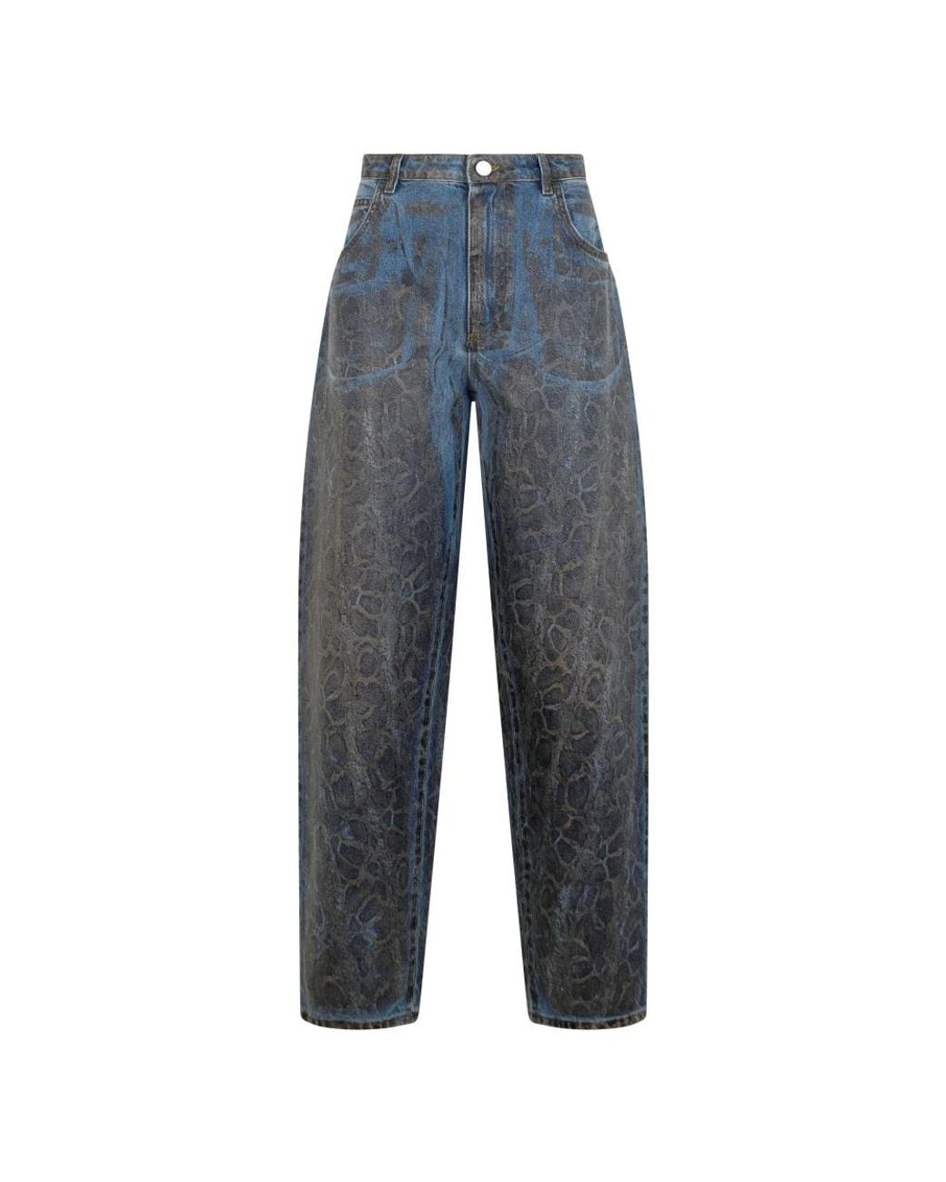 Alberta Ferretti Blue Loose Fit Jeans