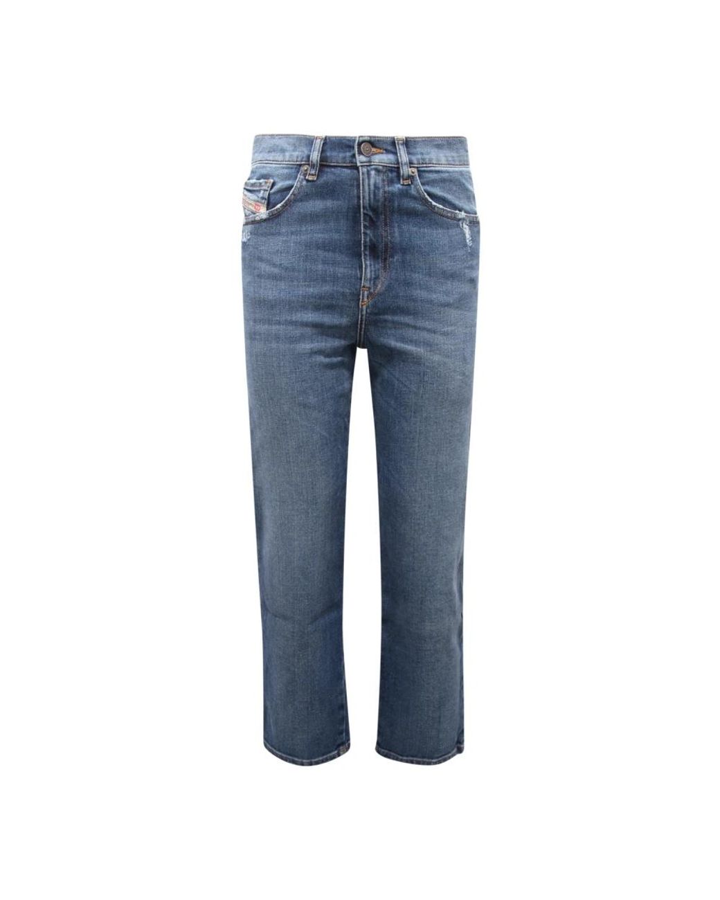 DIESEL Blue Straight Fit Jeans