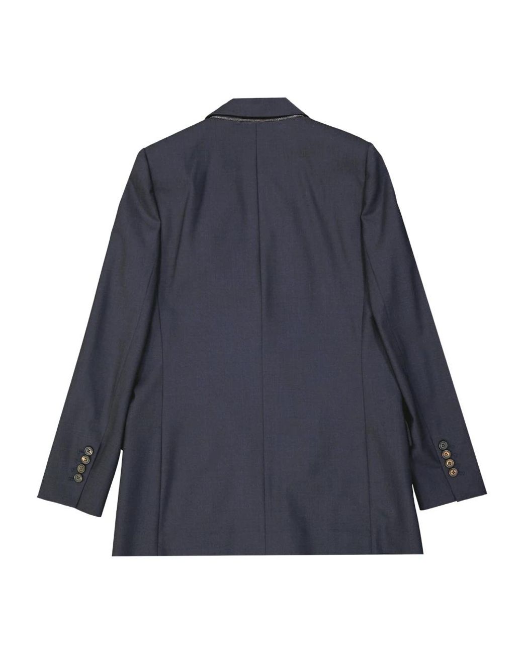 Virgin wool blazer Brunello Cucinelli de color Blue