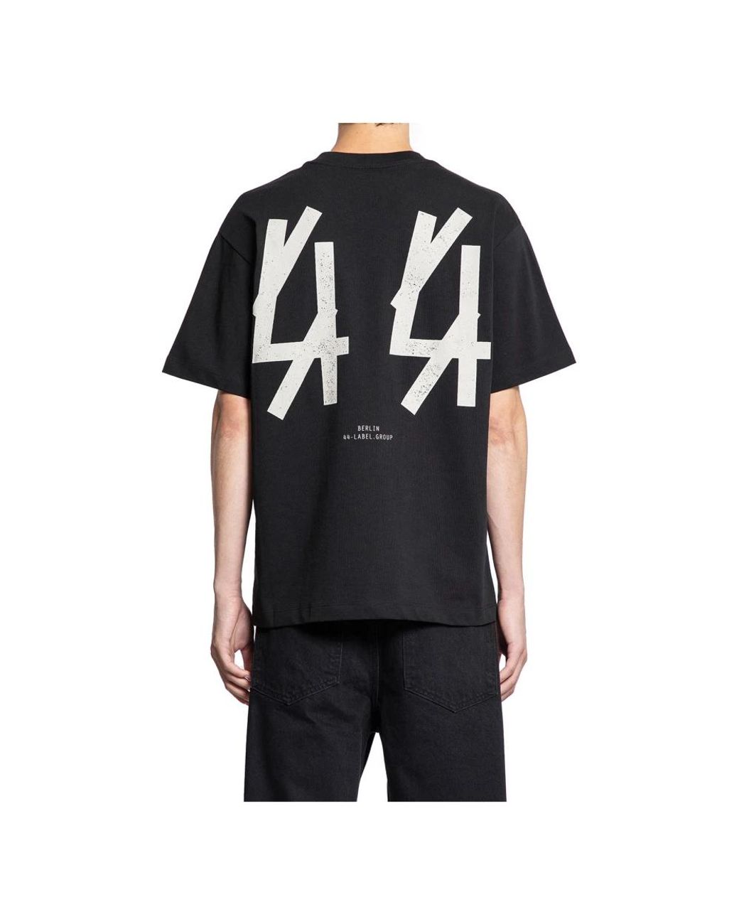 44 Label Group Black T-Shirts for men