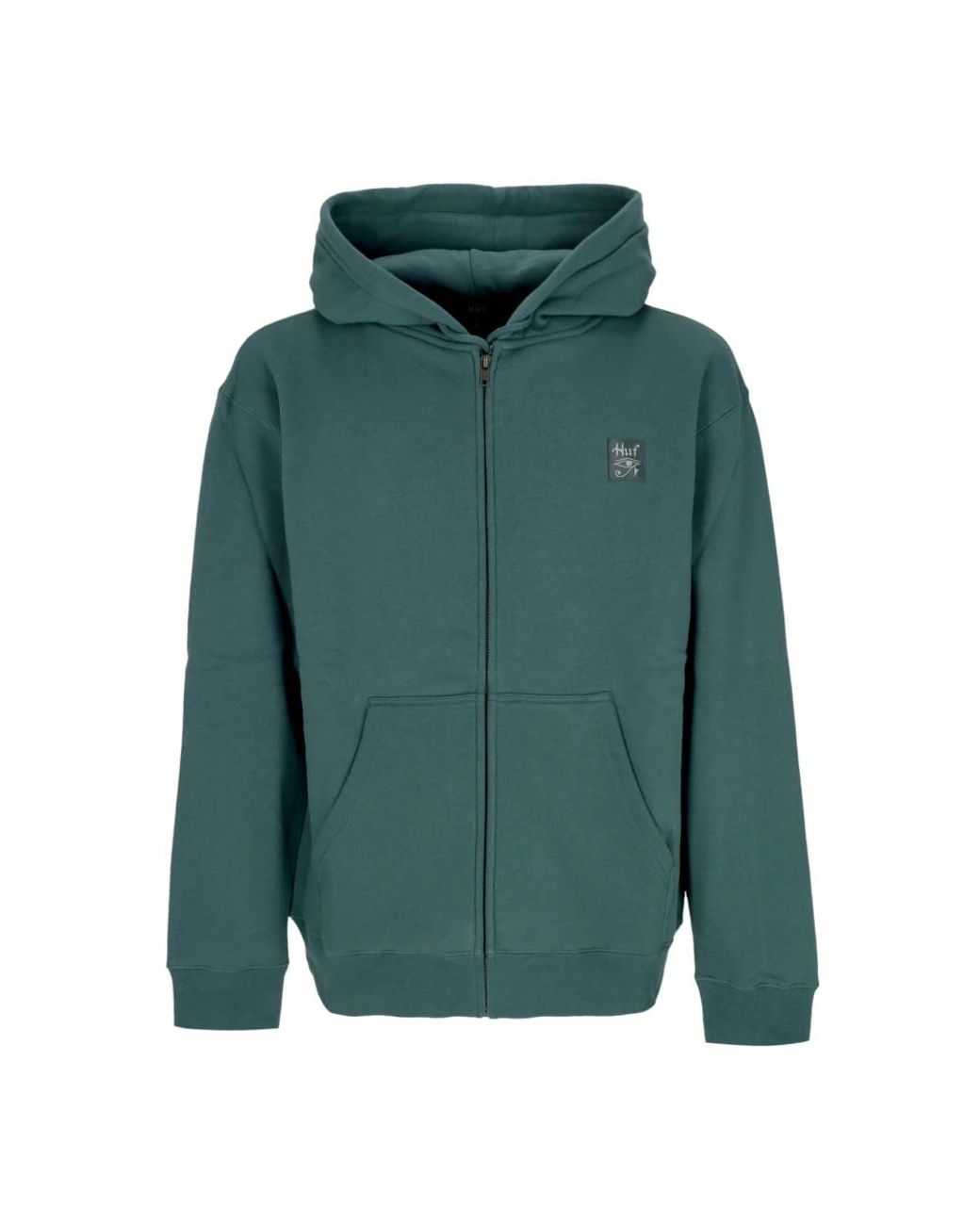 Huf Green Zip-Throughs for men