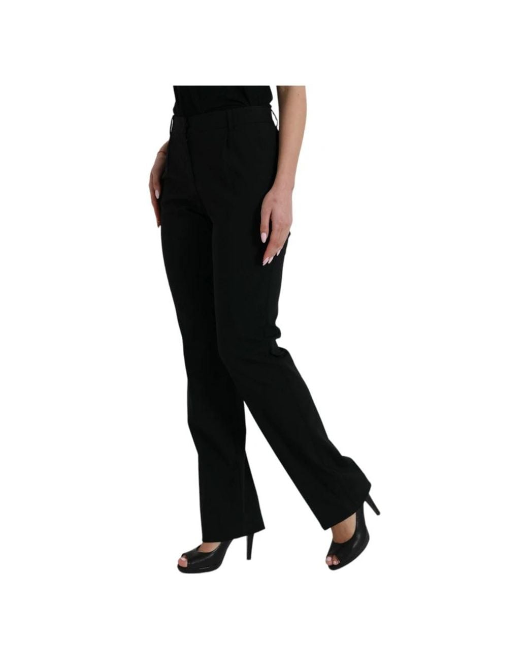 Dolce & Gabbana Black Straight Trousers