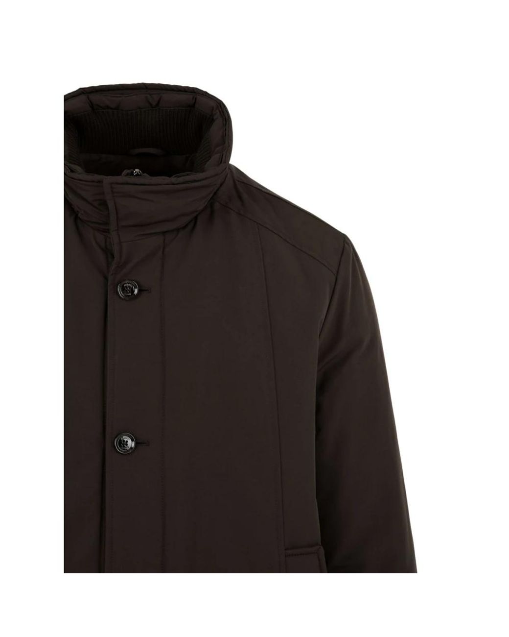 Moorer Black Single-Breasted Coats for men