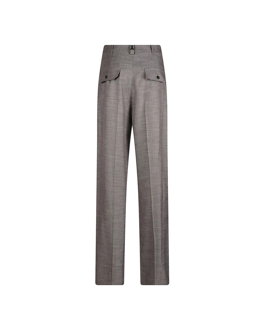 Patrizia Pepe Gray Straight Trousers