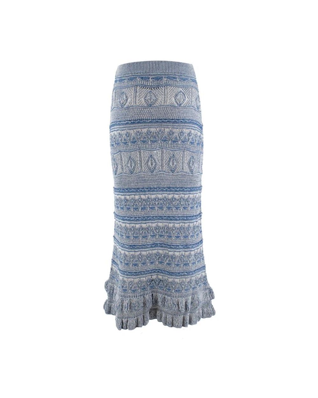 Etro Blue Maxi Skirts