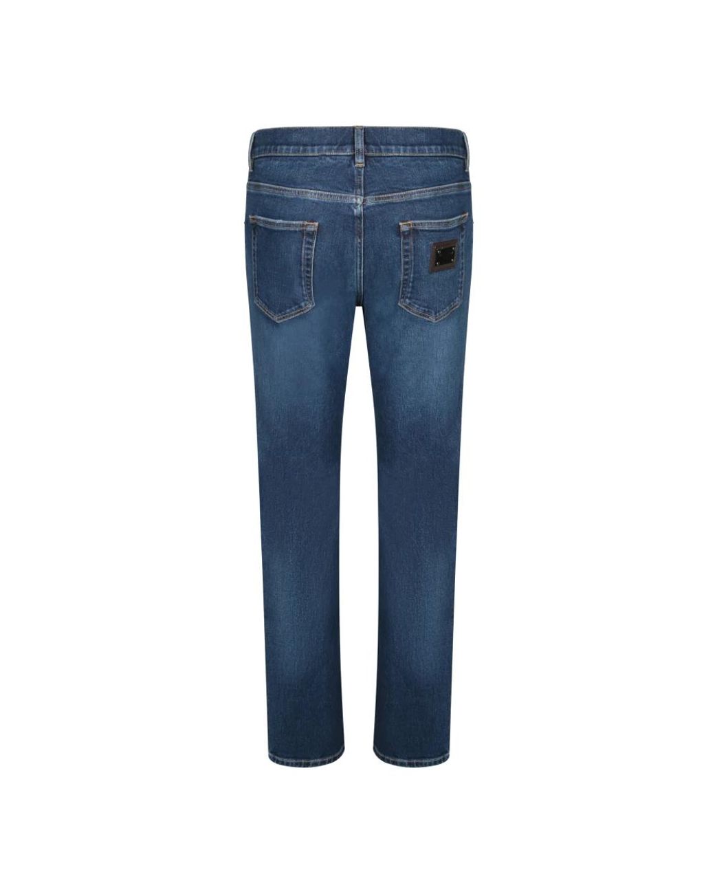 Dolce & Gabbana Blue Slim Fit Jeans for men