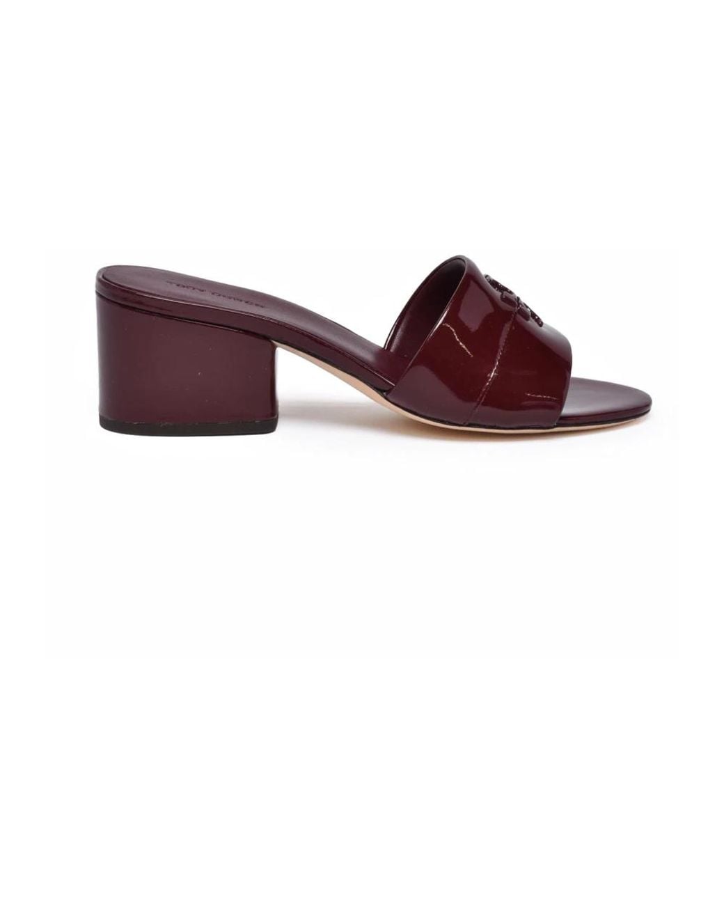 Tory Burch Purple Heeled Mules