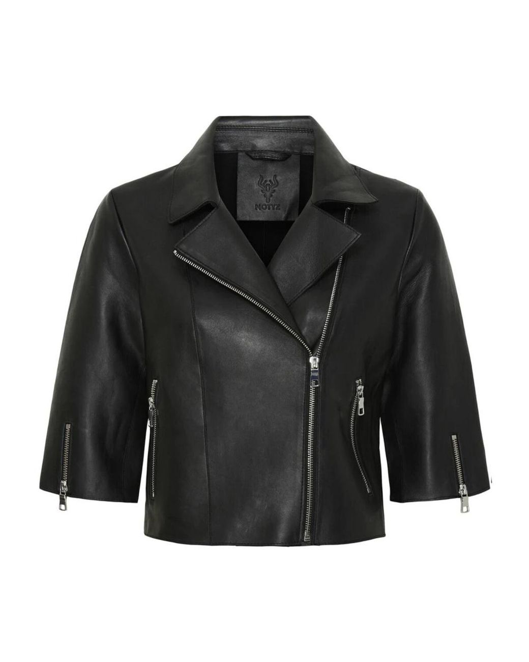 Notyz Black Leather Jackets