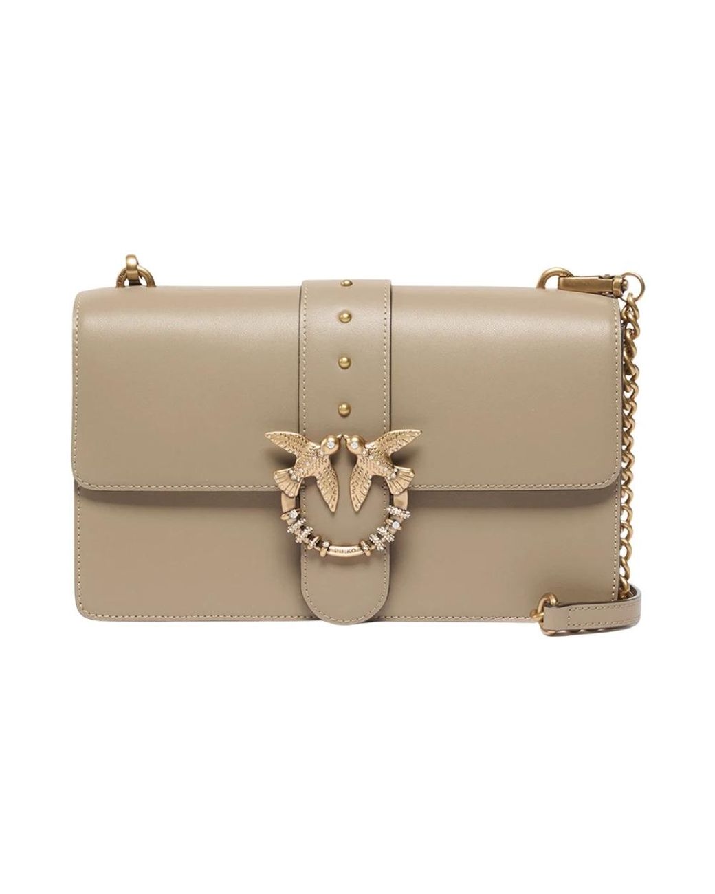 Pinko Natural Shoulder Bags