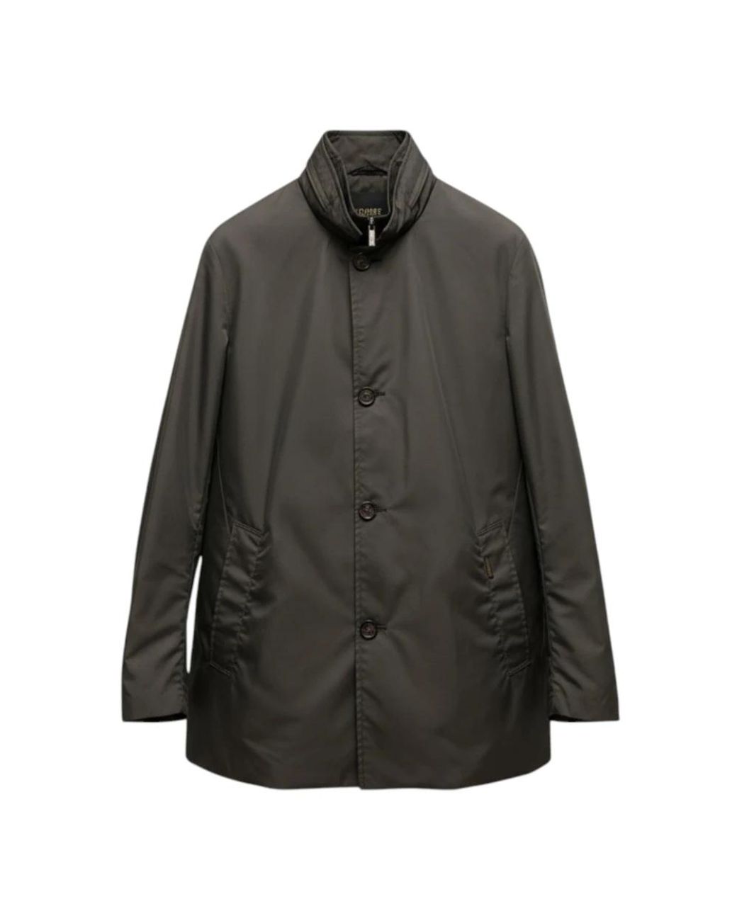 Moorer Black Single-Breasted Coats for men