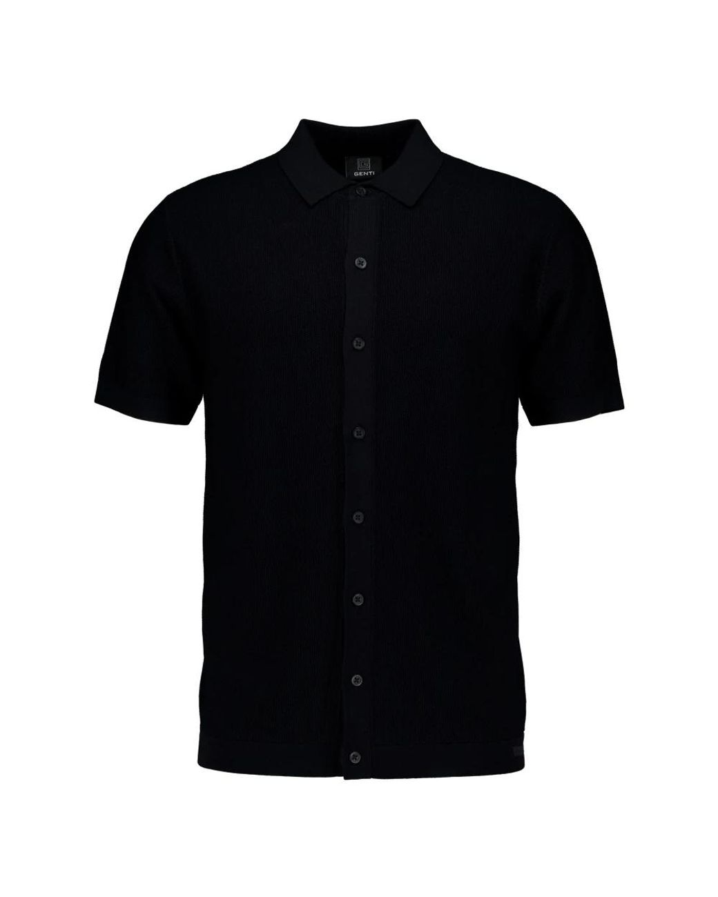 Genti Black Polo Shirts for men