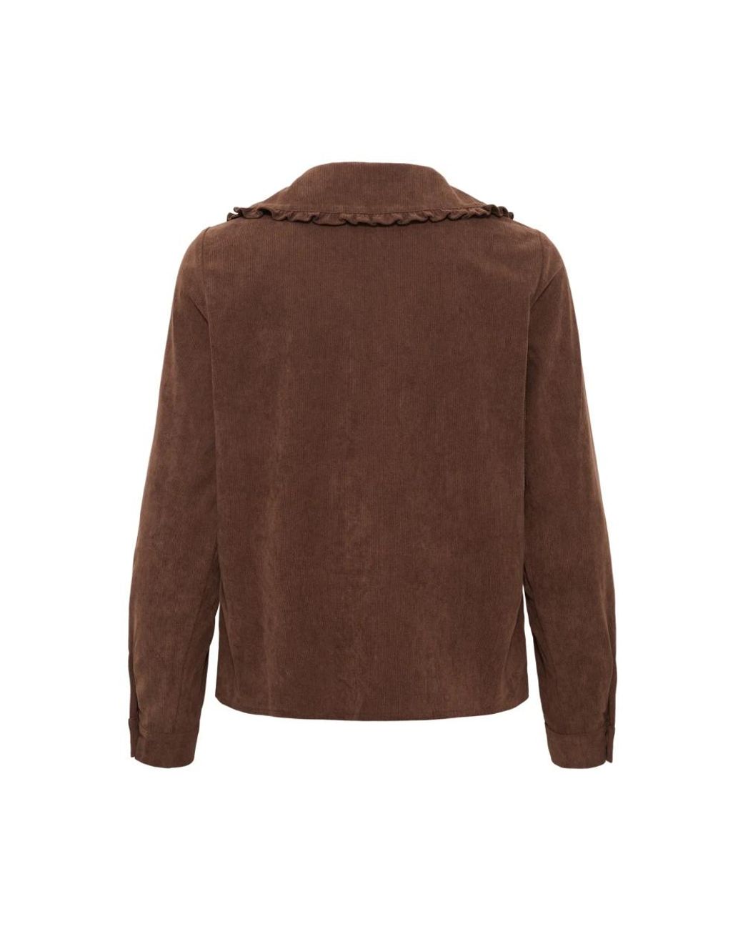 Shirts Kaffe de color Brown
