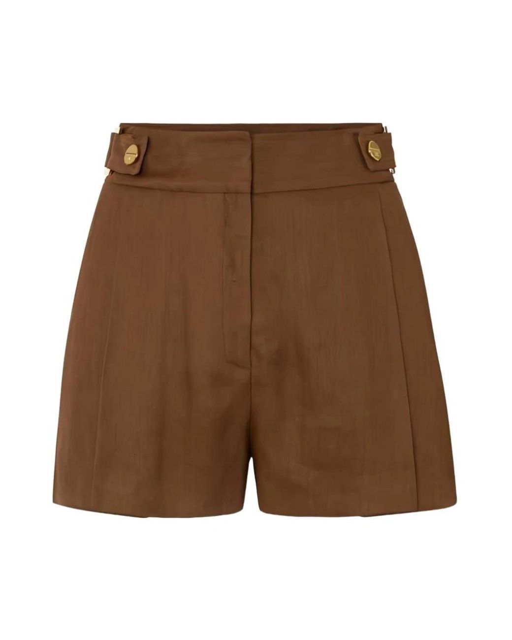 Elisabetta Franchi Brown Short Shorts