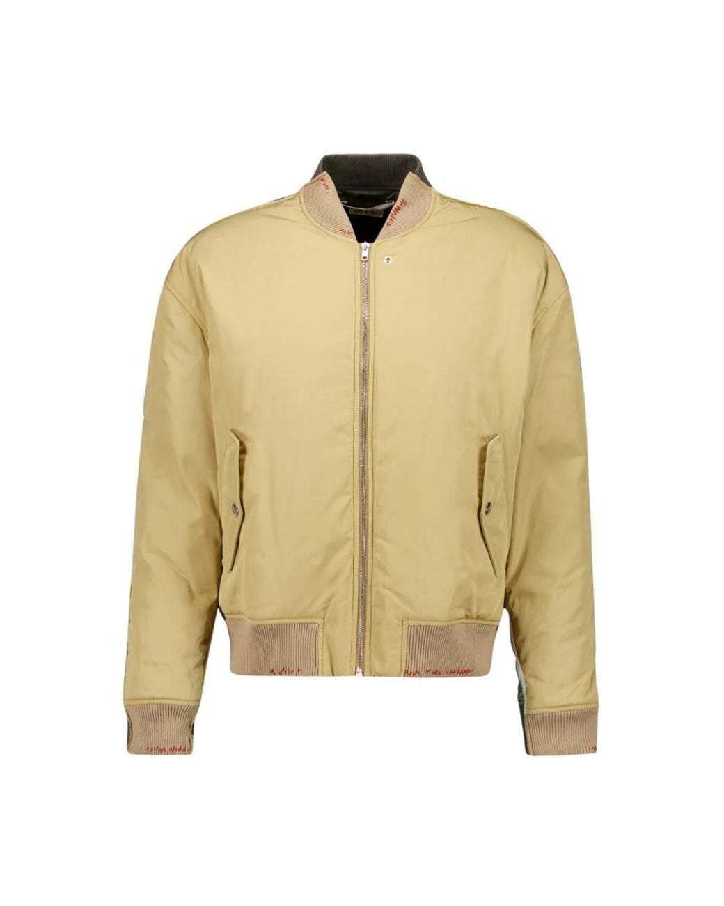 Marni Natural Bomber Jackets for men