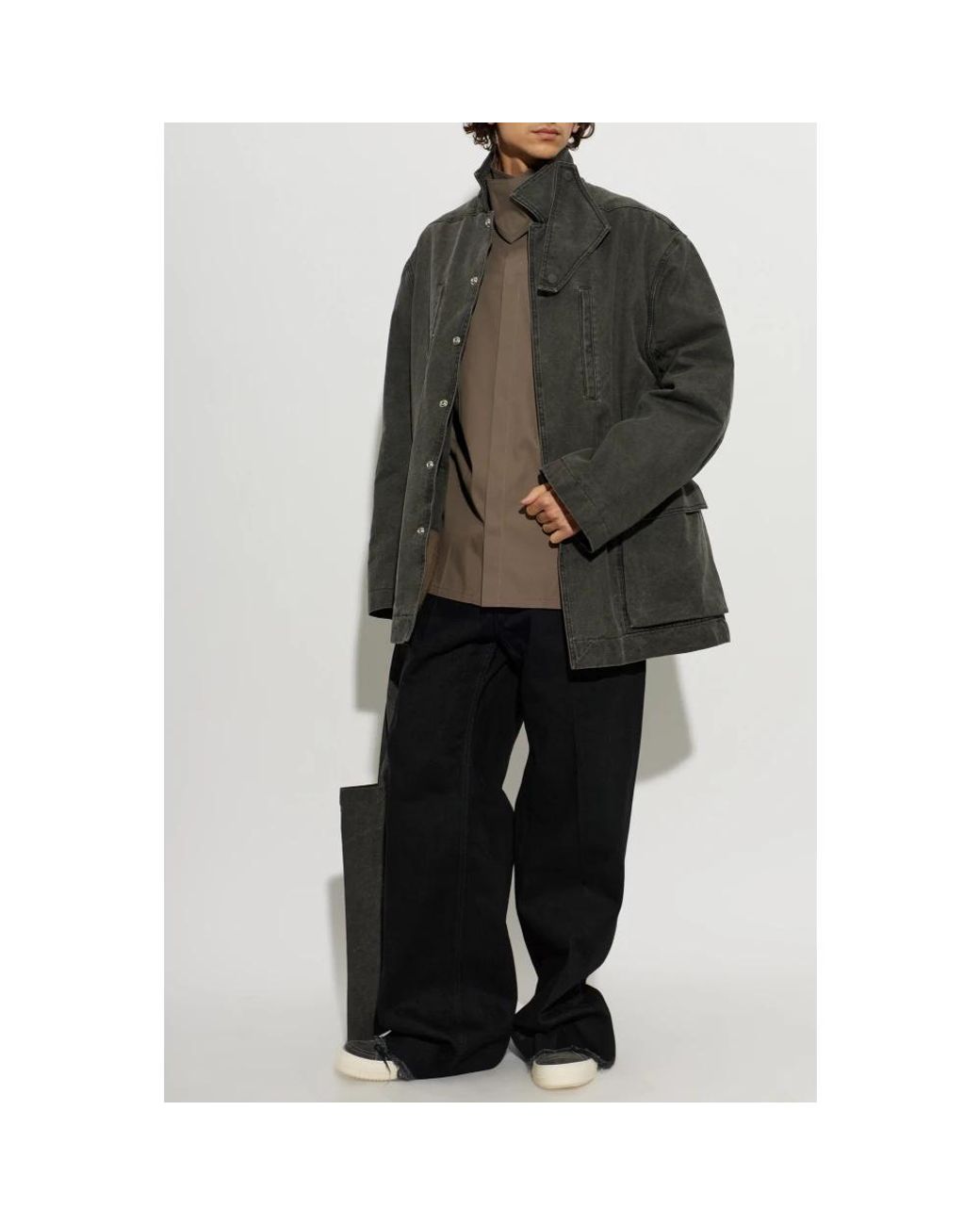 Rick Owens Gray Denim Jackets for men