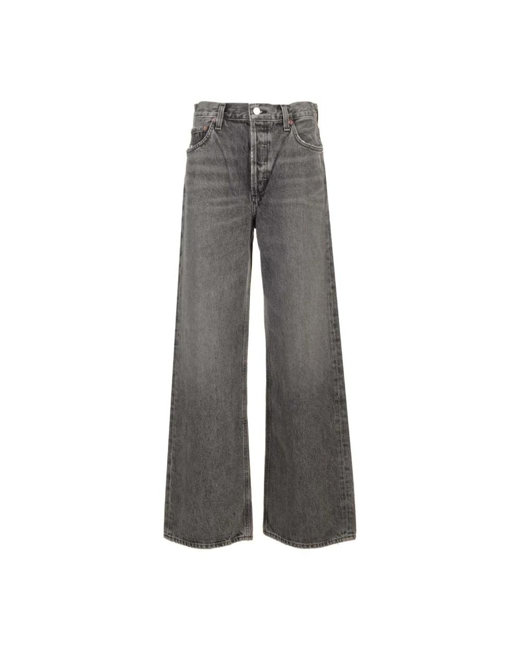 Agolde Gray Wide Jeans