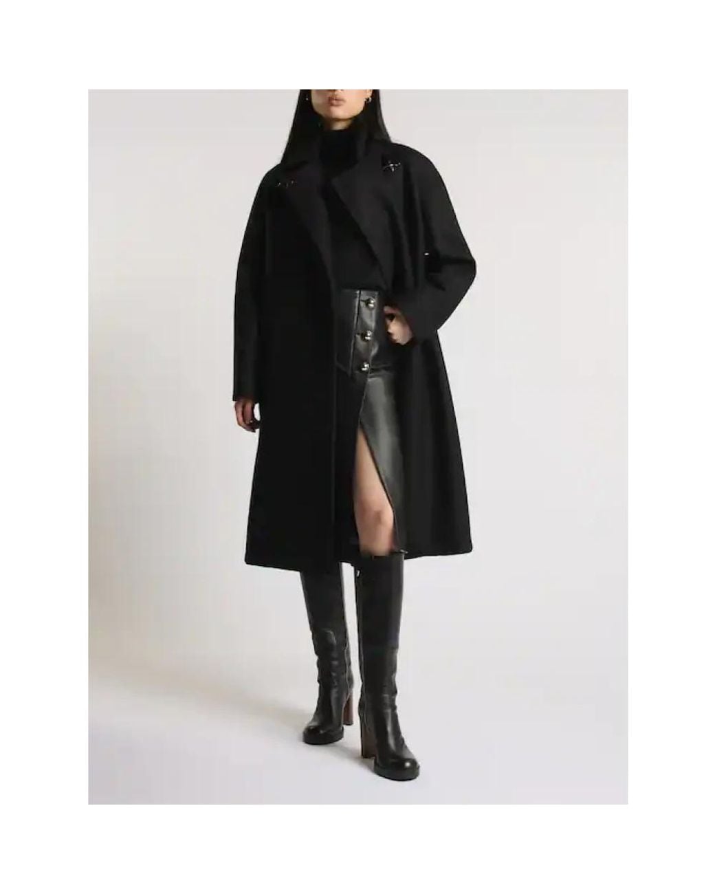 Belted Coats Fay de color Black