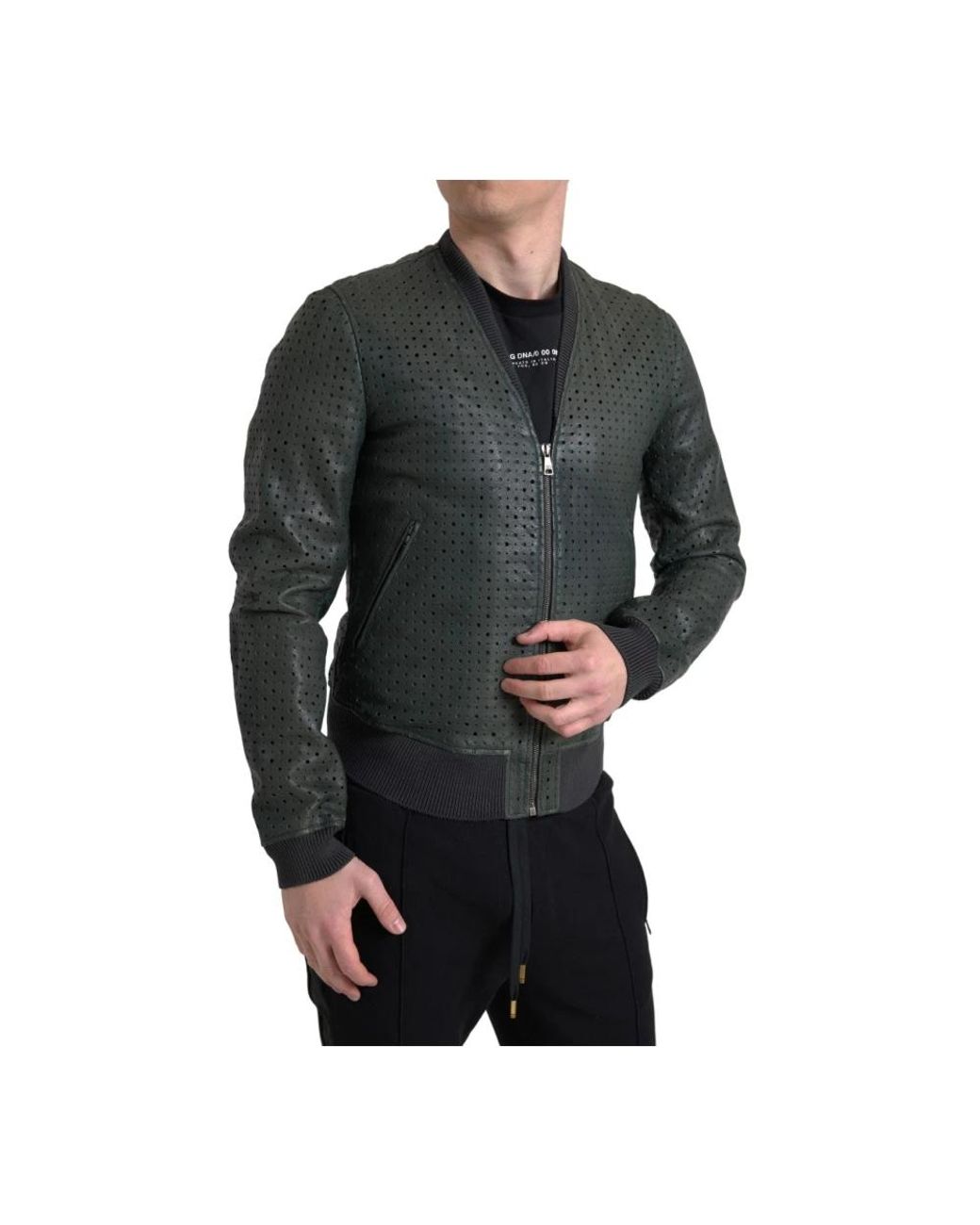Dolce & Gabbana Black Bomber Jackets for men
