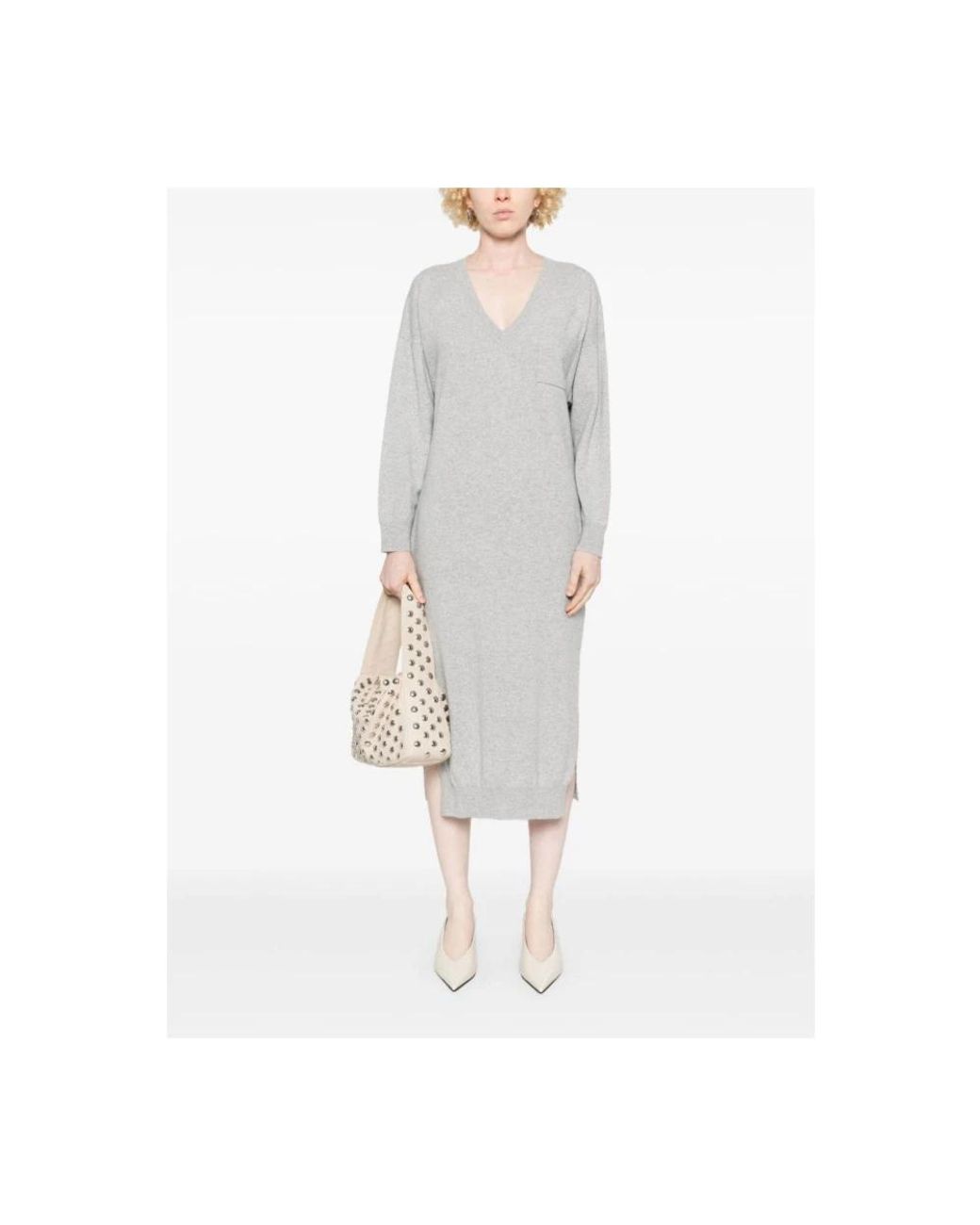 Lorena Antoniazzi Gray Knitted Dresses