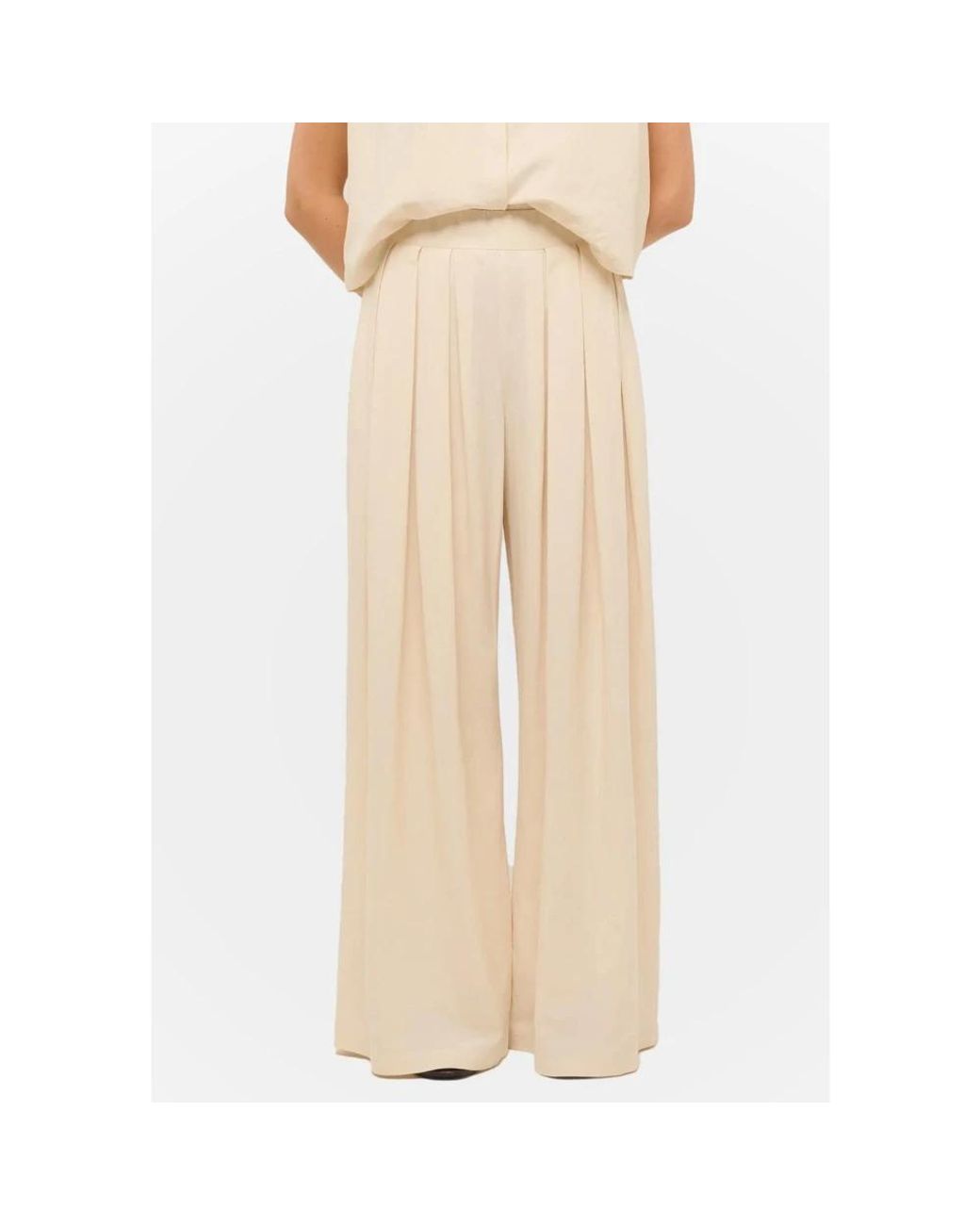 Marc Ellis Natural Wide Trousers