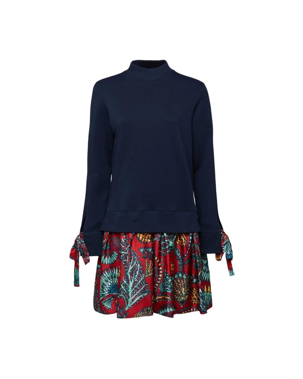 LaDoubleJ Kleedjes ,Veelkleurig ,Katoen Sporty Jurk in het Blue