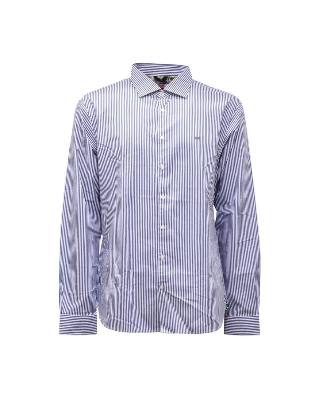 Sun 68 Purple Casual Shirts for men