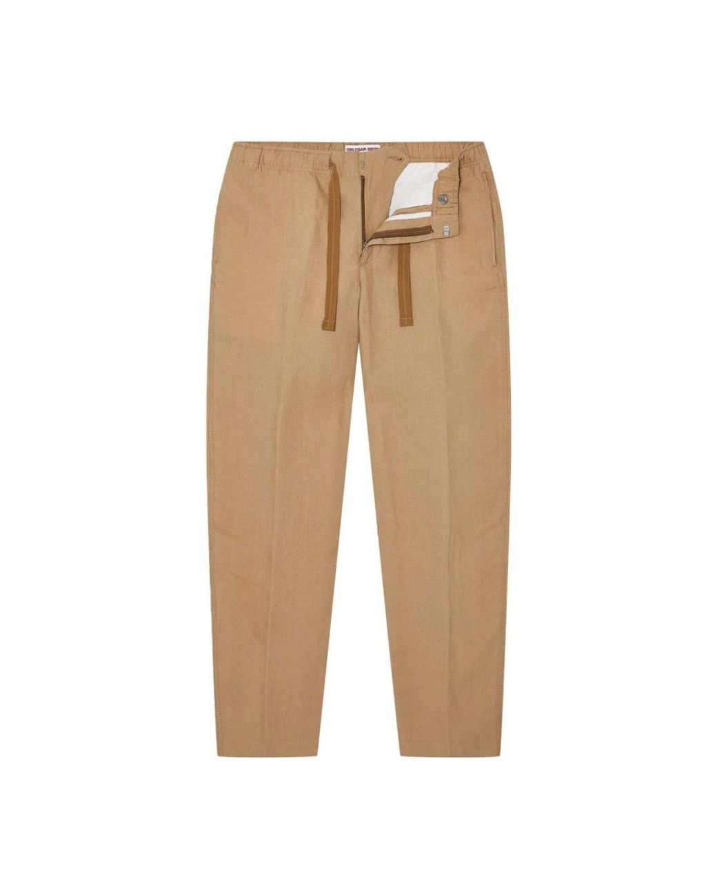 Orlebar Brown Natural Straight Trousers for men